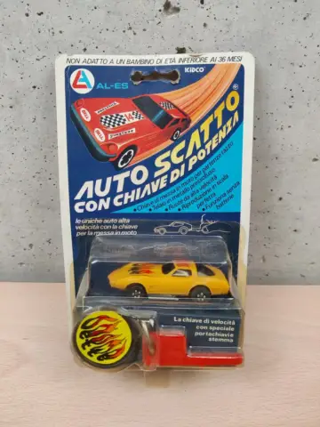 Reperto originale Auto Scatto con Chiave di Potenza Modellino Diecast Vintage Anni 80' Nuovo #08 - Condizioni NUOVO / SIGILLATO CIB