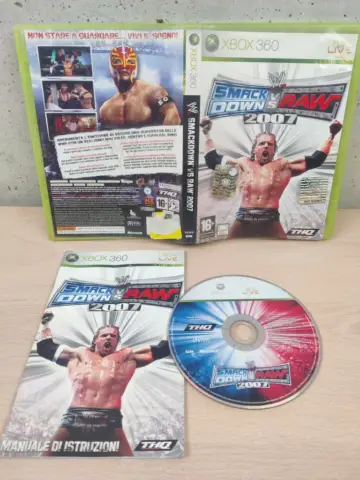 Reperto originale SmackDown vs Raw 2007 - Xbox 360 - PAL ITA (2007) - Condizioni USATO TESTATO 100% CIB