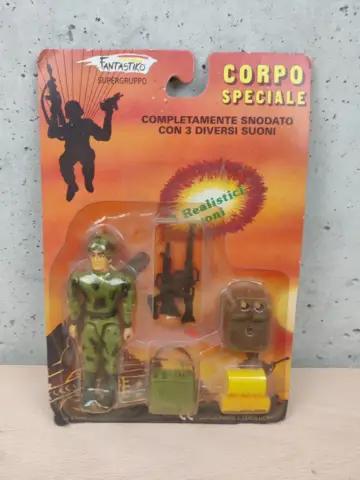 Reperto originale Corpo Speciale Fantastiko Vintage Soldier Action Figure Suoni Kodak - Condizioni NUOVO / SIGILLATO CIB