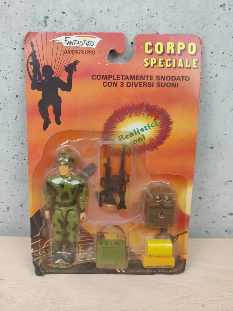 Corpo Speciale Fantastiko Vintage Soldier Action Figure Suoni Kodak - Vista 1