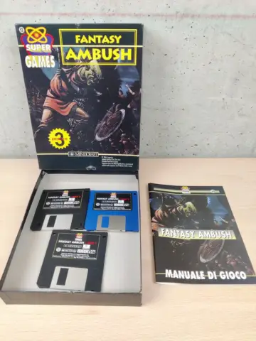 Reperto originale Fantasy Ambush - PC Computer Big Box Floppy Disk - Italiano - Condizioni USATO CIB