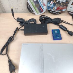 Miniatura 3 per Console PlayStation 2 PS2 Slim Silver - SCPH-75004 Testato Funzionante con Accessori e Gioco #11