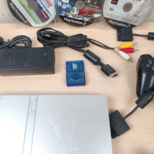 Miniatura 4 per Console PlayStation 2 PS2 Slim Silver - SCPH-75004 Testato Funzionante con Accessori e Gioco #11
