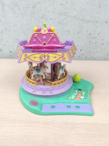 Reperto originale Polly Pocket Giostra Spin Pretty Carousel Mattel 1996 (1996) - Condizioni USATO CIB