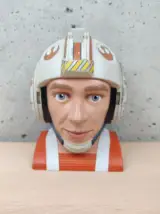 Miniatura 1 per Star Wars Luke Skywalker Pilota Testa Base - 1996 Micro Machine Galoob