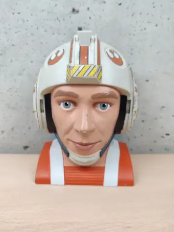 Reperto originale Star Wars Luke Skywalker Pilota Testa Base - 1996 Micro Machine Galoob (1996) - Condizioni USATO CIB