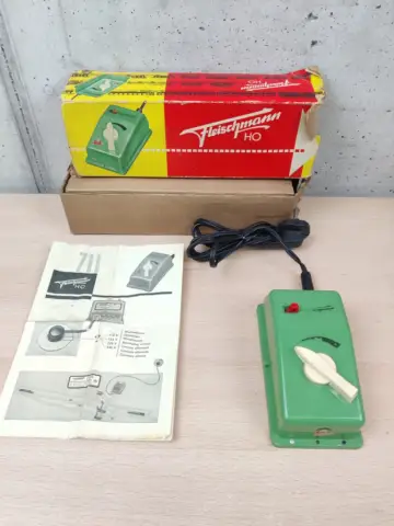 Reperto originale Fleischmann Trasformatore Vintage con Box - Condizioni USATO CIB
