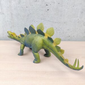 Miniatura 2 per Stegosaurus Dinosauro Dor Mei Toy 1987 Rubber Hong Kong Toy Vintage
