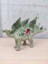 Miniatura 1 per Jurassic Park 1993 Stegosaurus Dinosaur JP07 Original Kenner Green