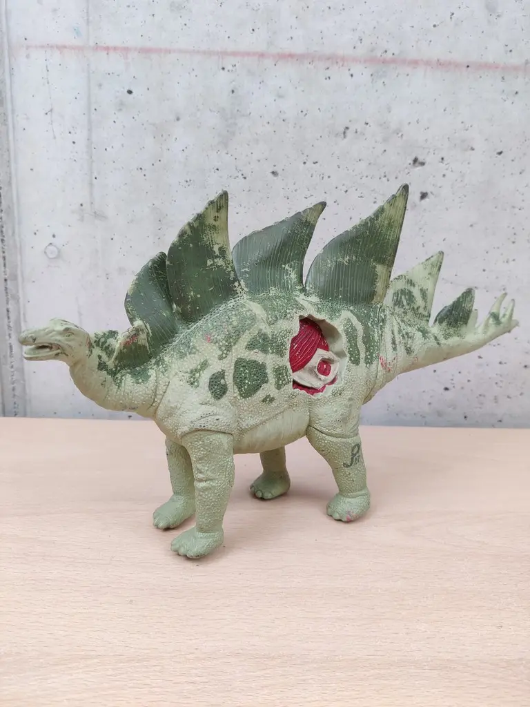 Jurassic Park 1993 Stegosaurus Dinosaur JP07 Original Kenner Green - Vista 1