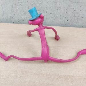 Miniatura 3 per Pantera Rosa Pink Panther Gomma Flexi - Anni 80 Hong Kong Action Figure Vintage