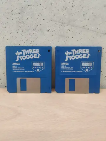 Reperto originale The Three Stooges - Amiga Commodore 1991 Floppy Disk (1991) - Condizioni USATO CIB