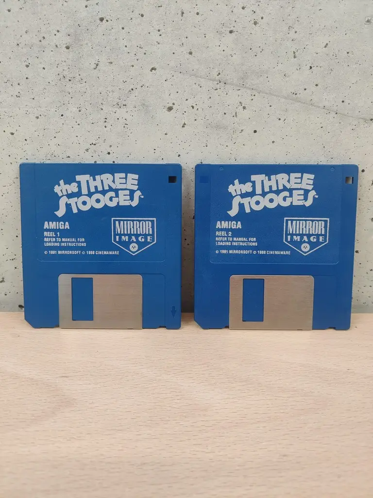 The Three Stooges - Amiga Commodore 1991 Floppy Disk - Vista 1