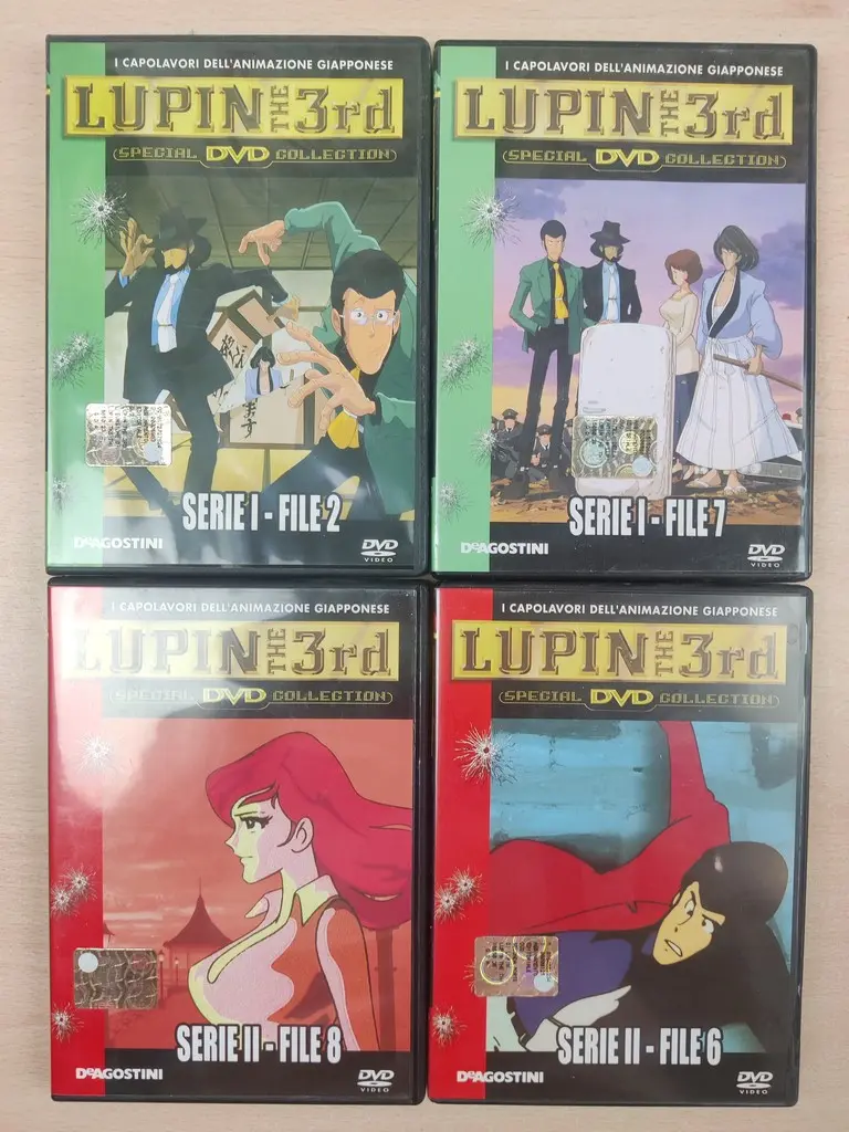 DVD Lupin The 3rd - Serie I & 2 - DeAgostini - 4pz Usato DVD - Vista 1