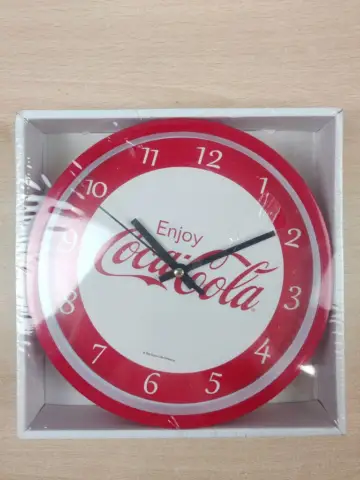 Reperto originale Coca Cola Orologio Parete 19cm Nuovo - Condizioni NUOVO / SIGILLATO CIB