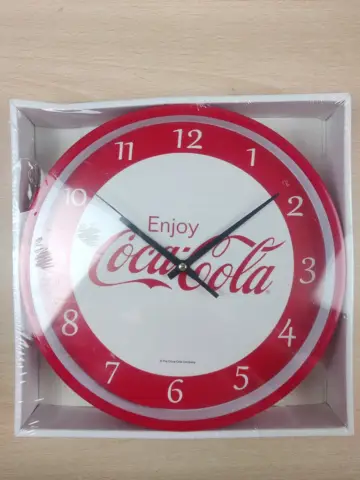 Reperto originale Coca Cola Orologio Parete 24cm Nuovo - Condizioni NUOVO / SIGILLATO CIB