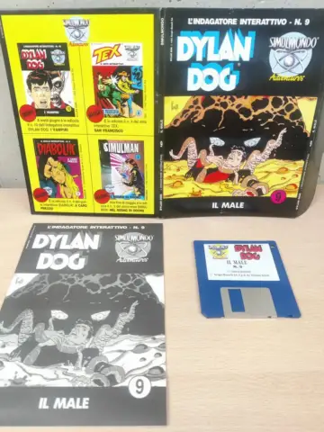 Reperto originale Dylan Dog il Male N°9 - Amiga Commodore PC Floppy Disk - Condizioni USATO CIB