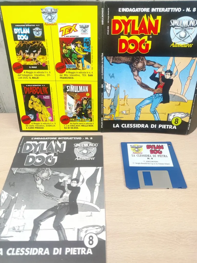 Dylan Dog la Clessidra di Pietra N°8 - Amiga Commodore PC Floppy Disk - Vista 1