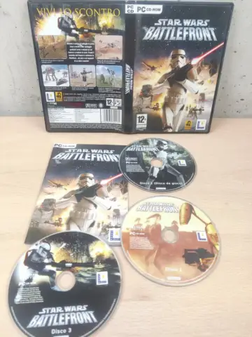 Reperto originale StarWars Battlefront - PC Computer - Italiano Completo CD Specchio - Condizioni USATO CIB