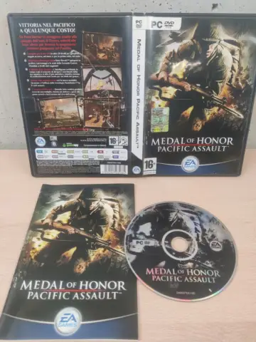 Reperto originale Medal of Honor Pacific Assault - PC Computer - Italiano Completo CD Specchio - Condizioni USATO CIB