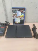 Miniatura 1 per Sony PlayStation 2 PS2 Slim Console con Accessori e Gioco - Testato e Funzionante SCPH-70004