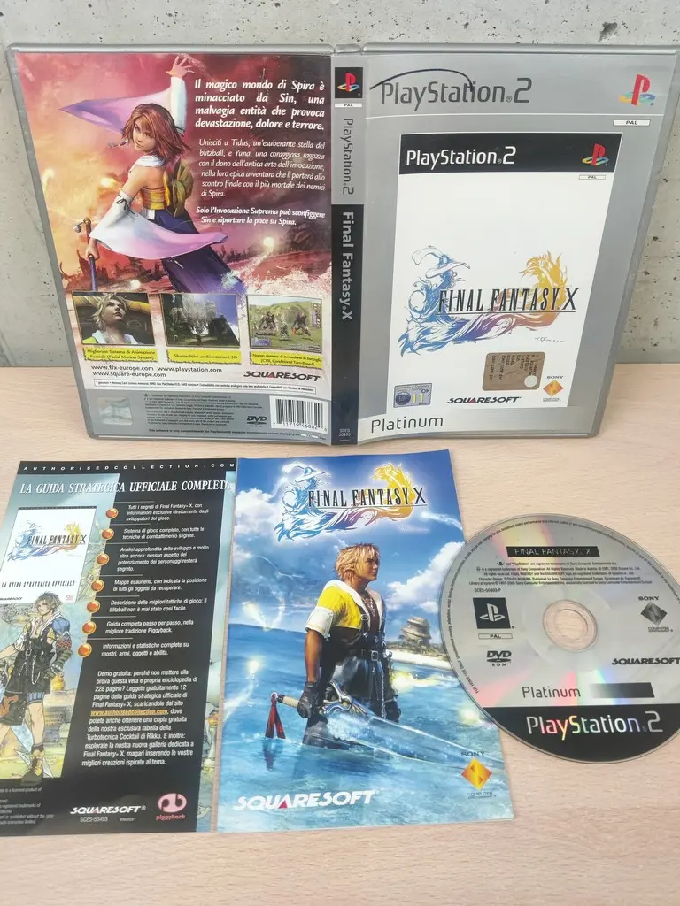 Final Fantasy X Platinum - PlayStation 2 PS2 - PAL ITA Completo - Vista 1