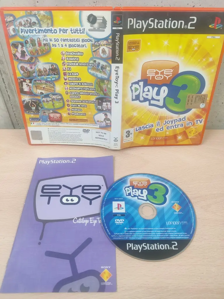 EyeToy: Play 3 - PlayStation 2 PS2 - PAL ITA Completo - Vista 1