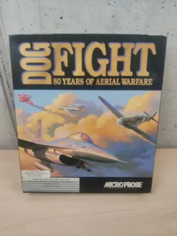 Reperto originale Dog Fight 80 Years of Aerial Warfare - Amiga PC Floppy Disk - Condizioni USATO CIB