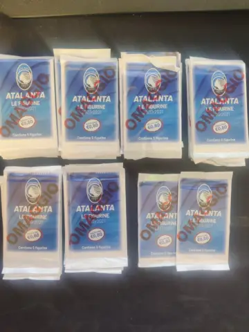 Reperto originale Atalanta Figurine 2020/21 Lotto 62pz Bustine Nuove (2020) - Condizioni NUOVO / SIGILLATO CIB