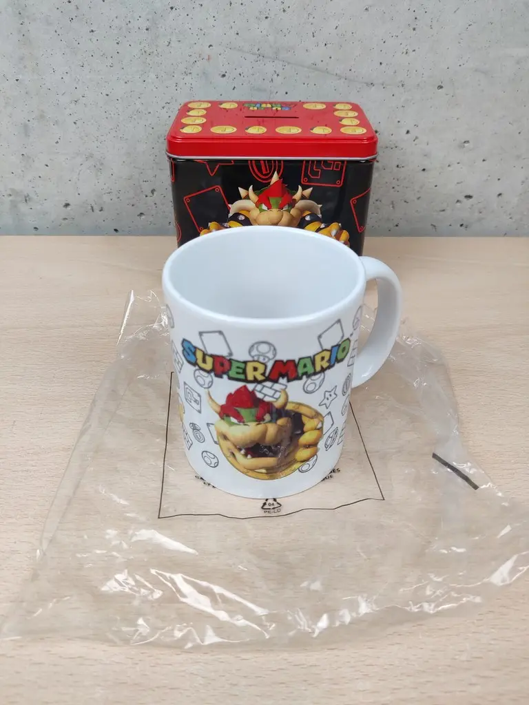 Tazza Super Mario "Browser" - Mug Tin Box Salvadanaio - Nuovo - Vista 1