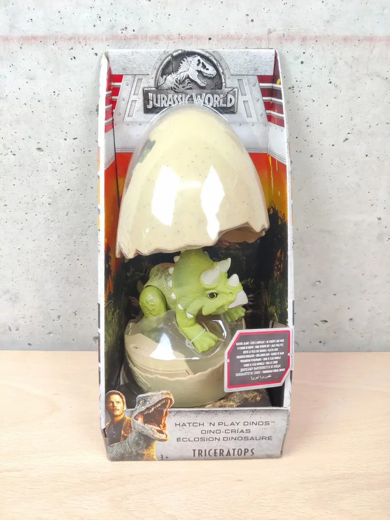 Triceratops - Jurassic World Uova di Dinosauro Mattel Nuovo *Raro* - Vista 1