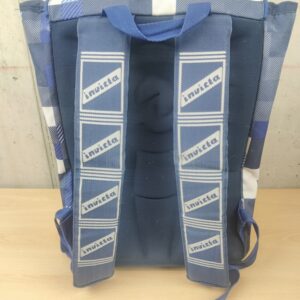 Miniatura 2 per Zaino Invicta Trama Quadri Azzurri - Folk Backpack Bag