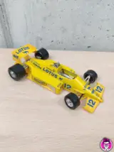Miniatura 1 per Burago Lotus Honda 97 T Gialla Formula 1 #12 - Vintage Diecast Model Car Auto Modellino