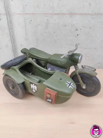 Reperto originale Moto con Sidecar Gherilea - Big Jim Anni '70 Pezzo Raro - Condizioni USATO CIB