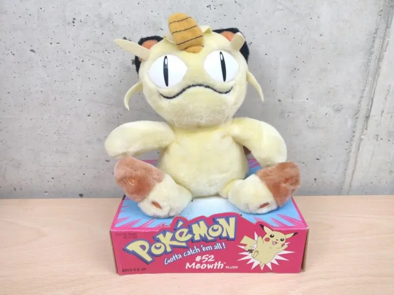 Pokemon Meowth #52 - Originale Peluche Nintendo Hasbro 1999 Nuovo - Vista 1