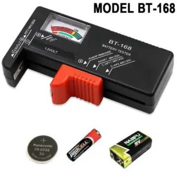 Reperto originale Tester Pile Batterie 1,5-9V AA AAA Bottone Mini Stilo BT168 - Condizioni USATO CIB