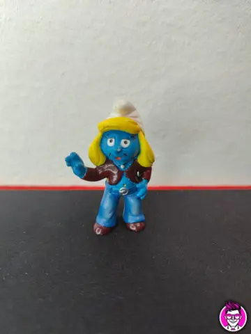 Reperto originale Puffetta Hippy - 20524 Schleich Peyo 2002 China Puffi Smurfs (2002) - Condizioni USATO CIB