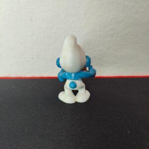 Miniatura 2 per Puffo Mangia Hamburger - 20158 Schleich Peyo 1983 West Germany Puffi Smurfs