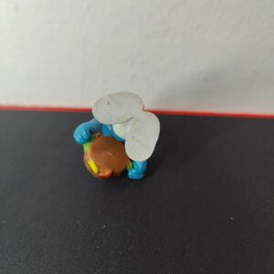 Miniatura 3 per Puffo Mangia Hamburger - 20158 Schleich Peyo 1983 West Germany Puffi Smurfs