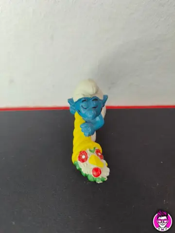 Reperto originale Puffo Cornucopia - 20117 Schleich Peyo 1979 Hong Kong Puffi Smurfs (1979) - Condizioni USATO CIB