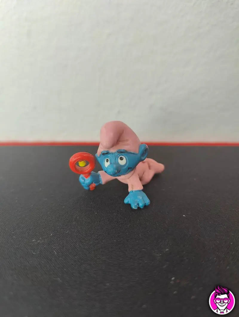 Puffo Bimbo Rosa - 20202 Schleich Peyo 1984 Hong Kong Puffi Smurfs - Vista 1