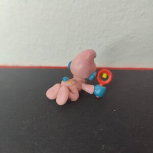 Miniatura 3 per Puffo Bimbo Rosa - 20202 Schleich Peyo 1984 Hong Kong Puffi Smurfs