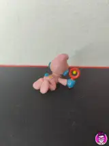 Miniatura 3 per Puffo Bimbo Rosa - 20202 Schleich Peyo 1984 Hong Kong Puffi Smurfs