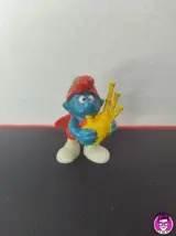 Miniatura 1 per Puffo Cornamusa 20105 - Schleich Peyo 1978 Hong Kong Puffi Smurfs