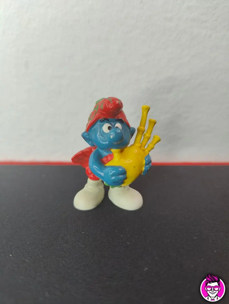Puffo Cornamusa 20105 - Schleich Peyo 1978 Hong Kong Puffi Smurfs - Vista 1