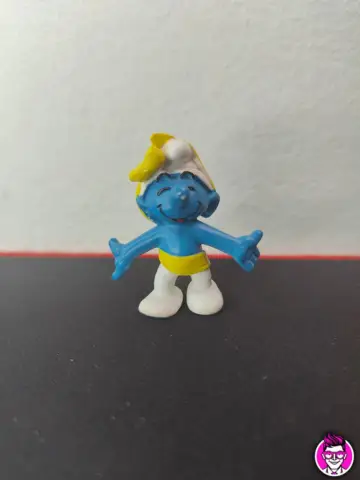 Reperto originale Puffo Fiocco 20701 - Schleich Peyo 07' Hong Kong Puffi Smurfs - Condizioni USATO CIB