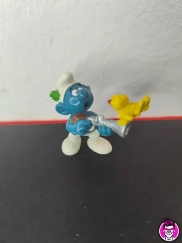 Reperto originale Puffo Fucile 20106 - Schleich Peyo 1978 Hong Kong Puffi Smurfs (1978) - Condizioni USATO CIB