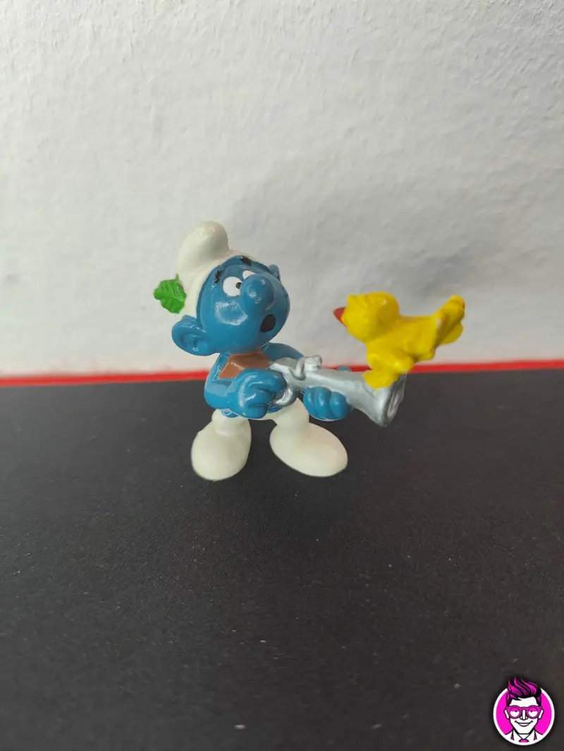 Puffo Fucile 20106 - Schleich Peyo 1978 Hong Kong Puffi Smurfs - Vista 1