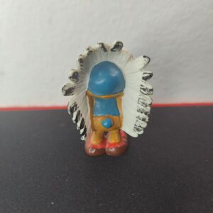 Miniatura 2 per Puffo Indiano - Schleich Peyo 1981 Hong Kong Puffi Smurfs