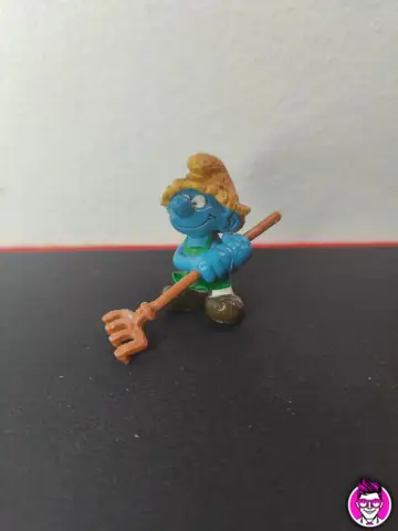 Reperto originale Puffo Giardiniere - Schleich Peyo 1982 Hong Kong Puffi Smurfs (1982) - Condizioni USATO CIB
